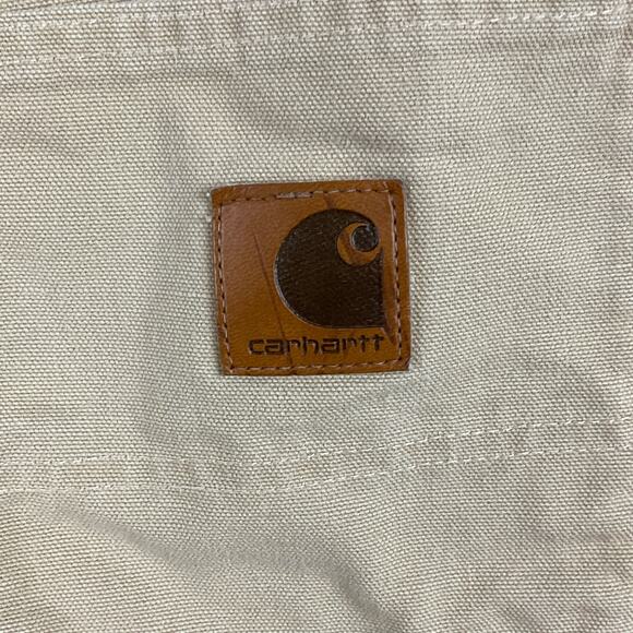 Carhartt B11 Washed Duck Work Pants Cargo Dark Khaki Tan Wet Pants size 36 x 30 - Picture 4 of 13